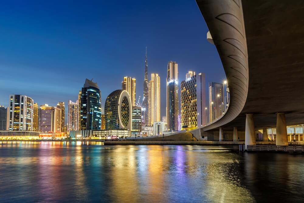 Glowing Dubai At Night